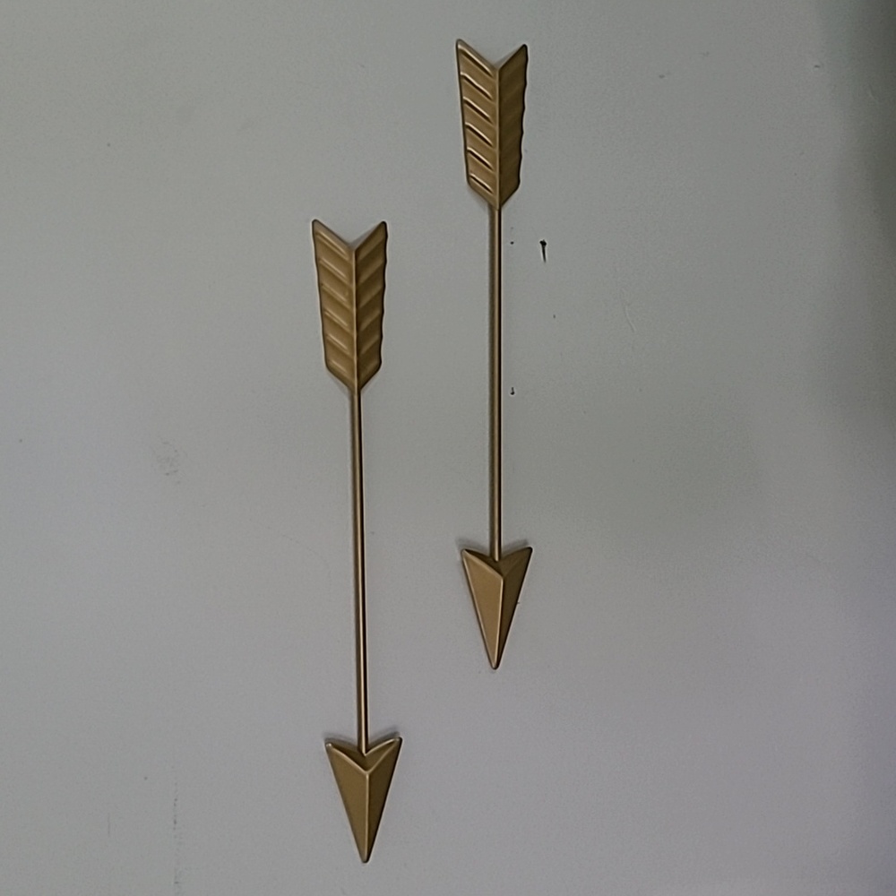 Gold Arrow Decor, set of 2
